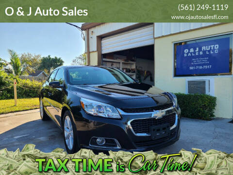 2014 Chevrolet Malibu for sale at O & J Auto Sales in Royal Palm Beach FL