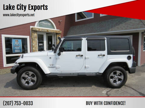 2016 Jeep Wrangler Unlimited for sale at Lake City Exports in Auburn ME