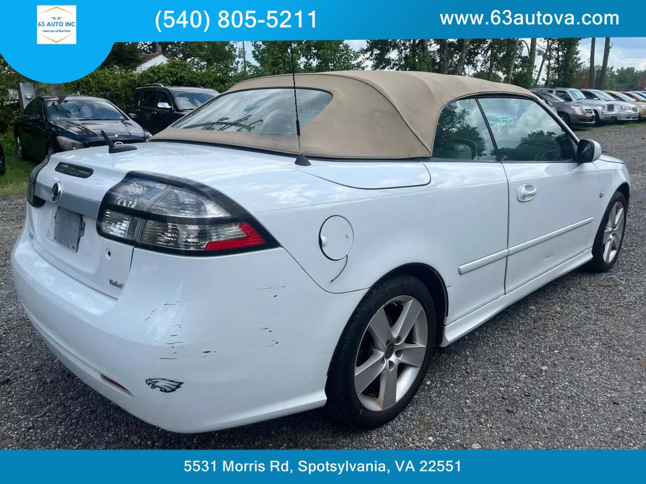 2011 Saab 9-3 for sale at 63 Auto Inc in Spotsylvania, VA