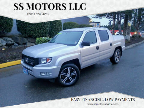 2013 Honda Ridgeline for sale at SS MOTORS LLC in Edmonds WA