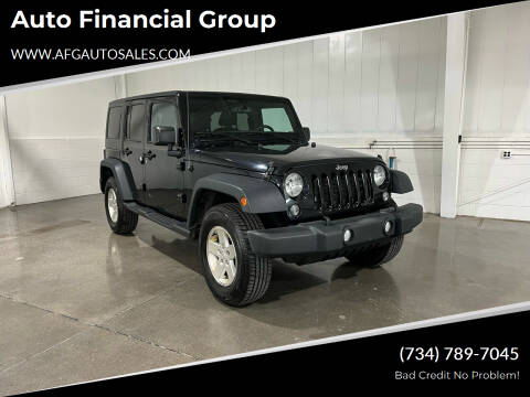 2016 Jeep Wrangler Unlimited for sale at Auto Financial Group in Flat Rock MI