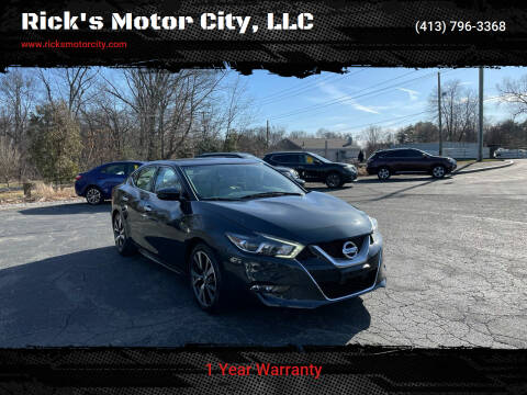 2016 Nissan Maxima for sale at Rick's Motor City, LLC in Springfield MA