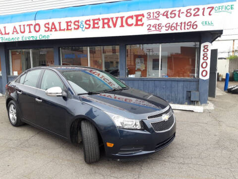 2014 Chevrolet Cruze for sale at International Auto Sales and Service in Detroit MI