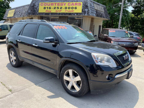 2012 GMC Acadia for sale at Courtesy Cars in Independence MO