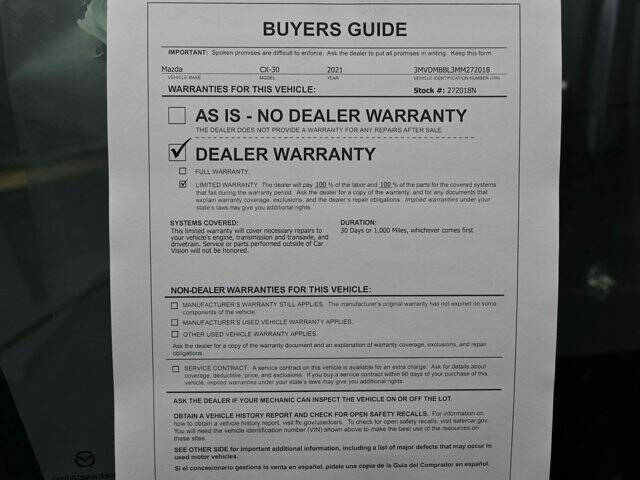 2021 Mazda CX-30 Select