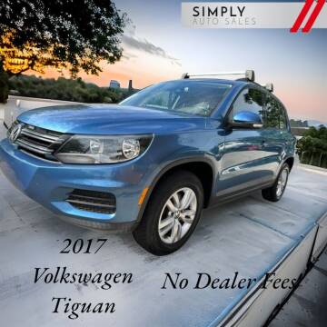2017 Volkswagen Tiguan for sale at Simply Auto Sales in Palm Beach Gardens FL