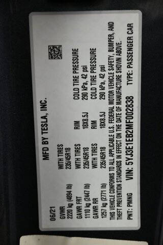 2021 Tesla Model 3 Long Range