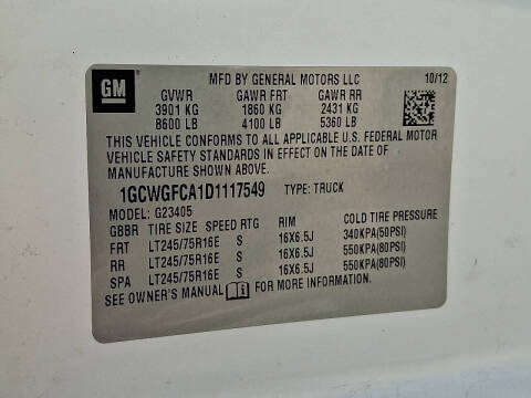 2013 Chevrolet Express 2500