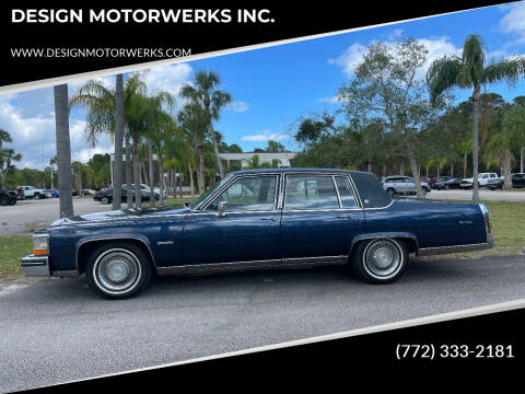 1983 Cadillac Fleetwood Brougham for sale at DESIGN MOTORWERKS in Port Saint Lucie FL