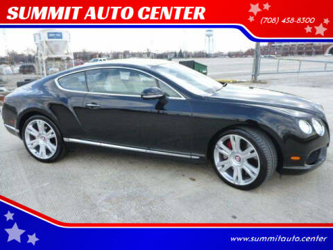 2013 Bentley Continental for sale at SUMMIT AUTO CENTER in Summit IL