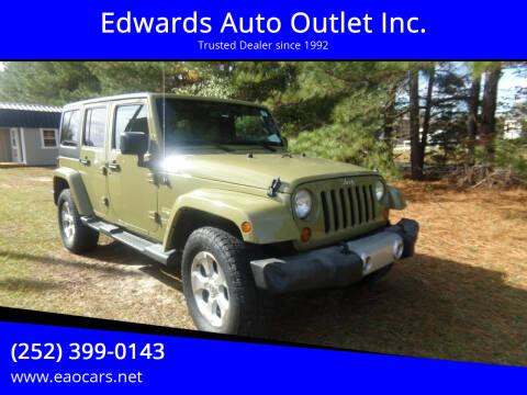2013 Jeep Wrangler Unlimited for sale at Edwards Auto Outlet Inc. in Wilson NC
