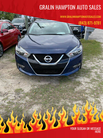 2018 Nissan Maxima for sale at Gralin Hampton Auto Sales in Summerville SC