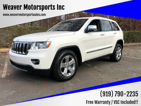 2012 Jeep Grand Cherokee for sale at Weaver Motorsports Inc in Cary NC
