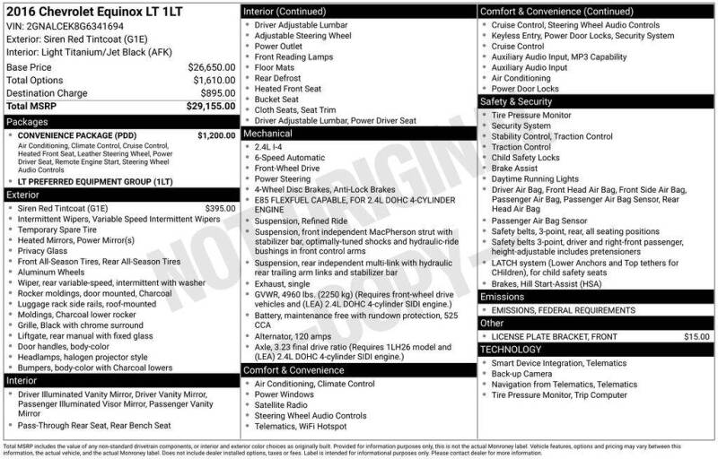 2016 Chevrolet Equinox LT