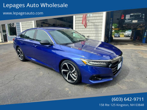 2021 Honda Accord for sale at Lepages Auto Wholesale in Kingston NH