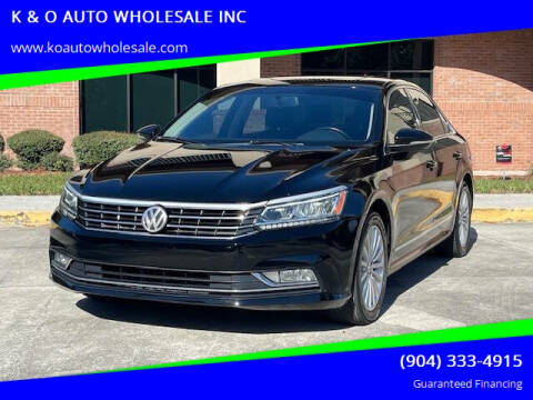 2017 Volkswagen Passat for sale at K & O AUTO WHOLESALE INC in Jacksonville FL