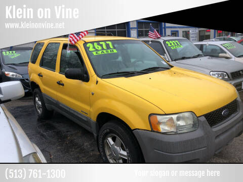 2002 Ford Escape for sale at Klein on Vine in Cincinnati OH