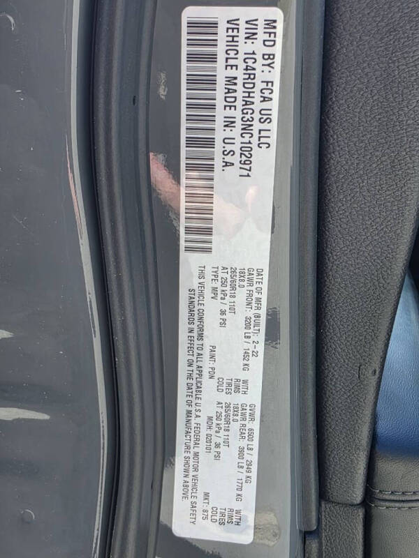 2022 Dodge Durango SXT