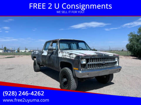 1982 Chevrolet C/K 3500 Series for sale at FREE 2 U Consignments in Yuma AZ