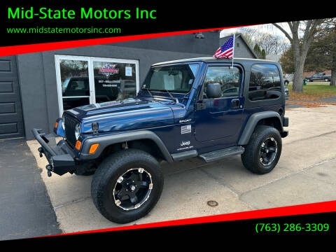 2003 Jeep Wrangler for sale at Mid-State Motors Inc in Rockford MN