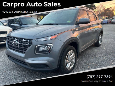 2020 Hyundai Venue for sale at Carpro Auto Sales in Chesapeake VA