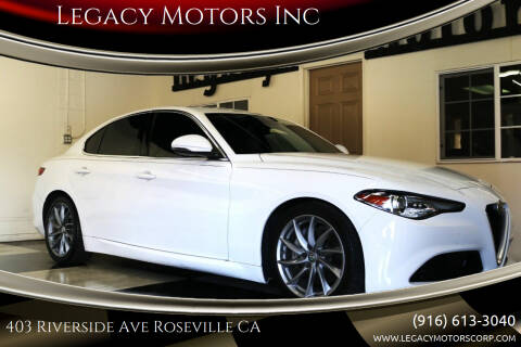 2017 Alfa Romeo Giulia for sale at Legacy Motors Inc in Roseville CA