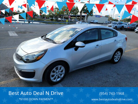 2016 Kia Rio for sale at Best Auto Deal N Drive in Hollywood FL