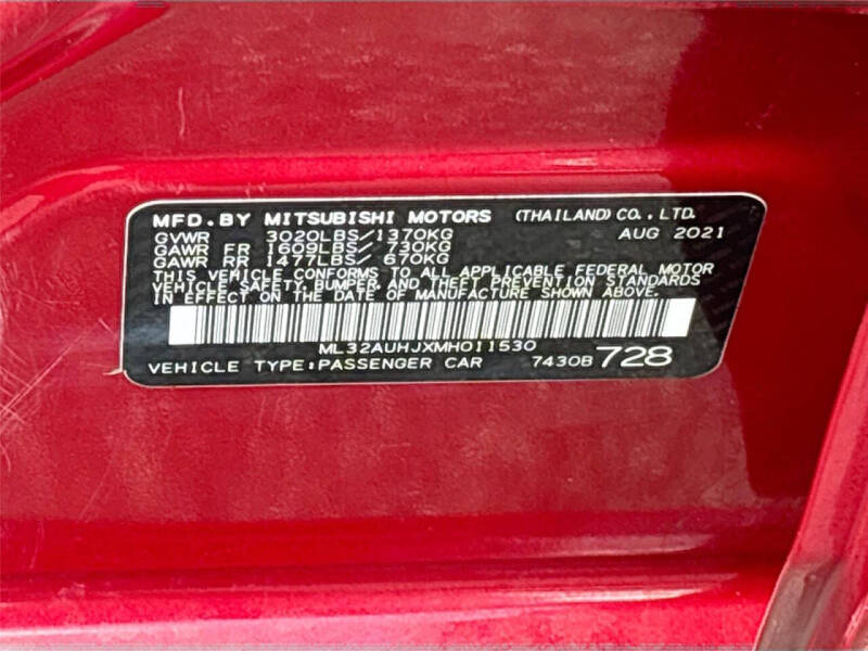 2021 Mitsubishi Mirage ES