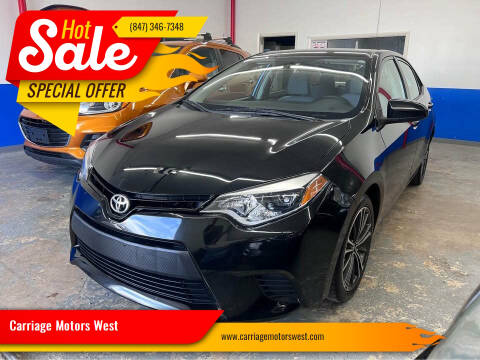 2014 Toyota Corolla for sale at Carriage Motors West in Fox Lake IL