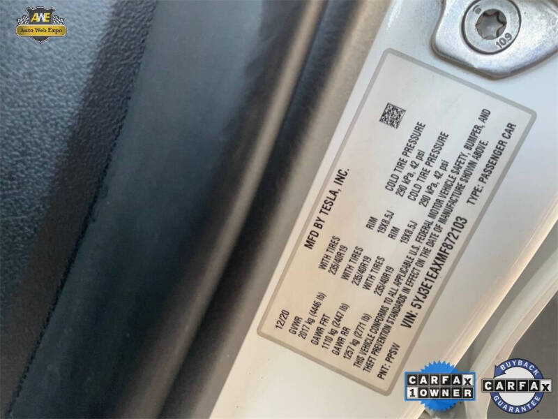 2021 Tesla Model 3 Standard Range Plus