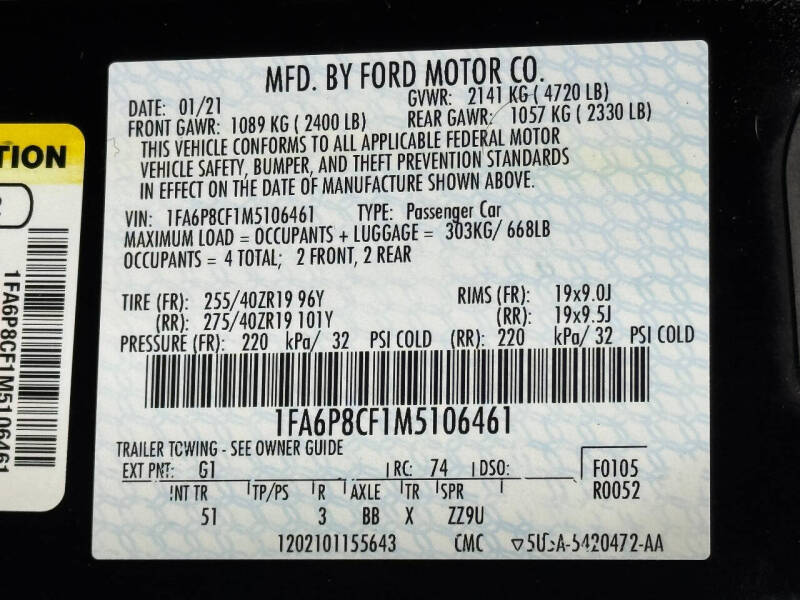 2021 Ford Mustang GT Premium