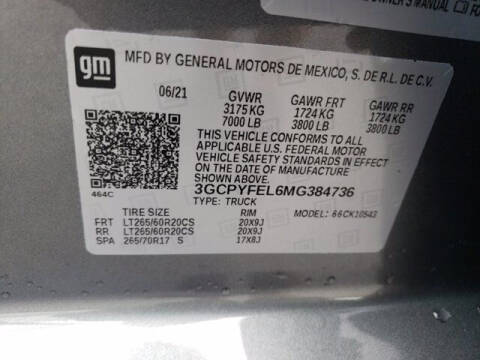 2021 Chevrolet Silverado 1500