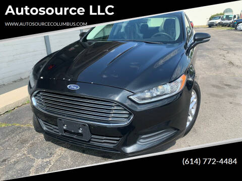 2013 Ford Fusion for sale at Autosource LLC in Columbus OH