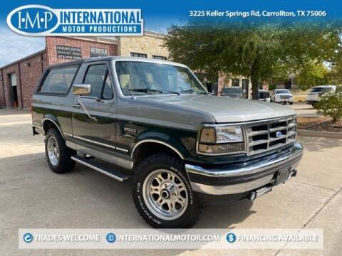 1992 Ford Bronco for sale at International Motor Productions in Carrollton TX