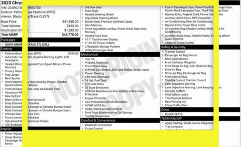 2023 Chrysler Pacifica Touring L