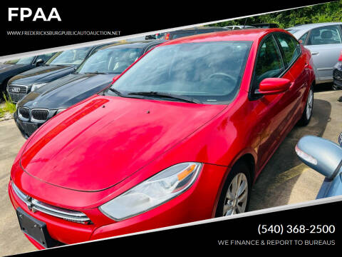 2014 Dodge Dart for sale at FPAA in Fredericksburg VA