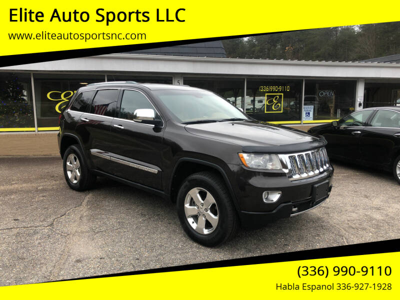 2012 Jeep Grand Cherokee for sale at Elite Auto Sports LLC in Wilkesboro NC