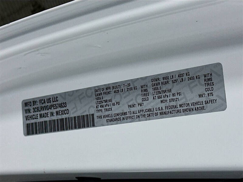 2023 RAM ProMaster 2500 136 WB