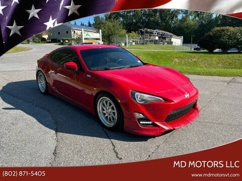 2013 Scion FR-S for sale at MD Motors LLC in Williston VT