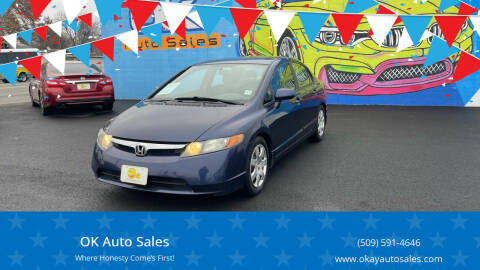 2008 Honda Civic for sale at OK Auto Sales in Kennewick WA