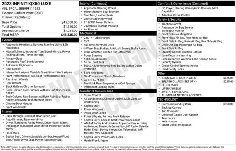 2023 Infiniti QX50 Luxe