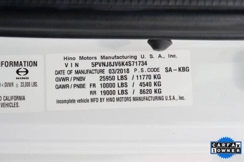 2019 Hino n/a