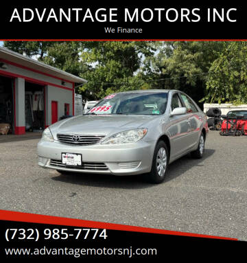 2005 Toyota Camry for sale at ADVANTAGE MOTORS INC in Edison NJ