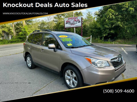 2014 Subaru Forester for sale at Knockout Deals Auto Sales in West Bridgewater MA