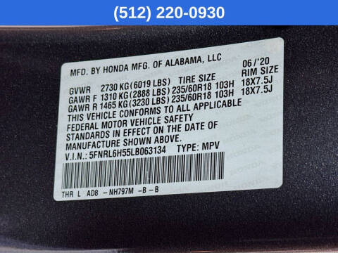 2020 Honda Odyssey EX