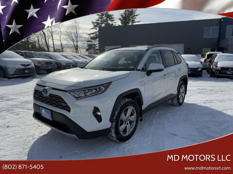 2020 Toyota RAV4 Hybrid for sale at MD Motors LLC in Williston VT