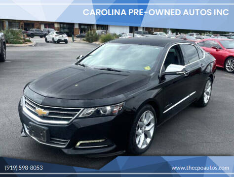 2017 Chevrolet Impala for sale at Carolina Pre-Owned Autos Inc in Durham NC
