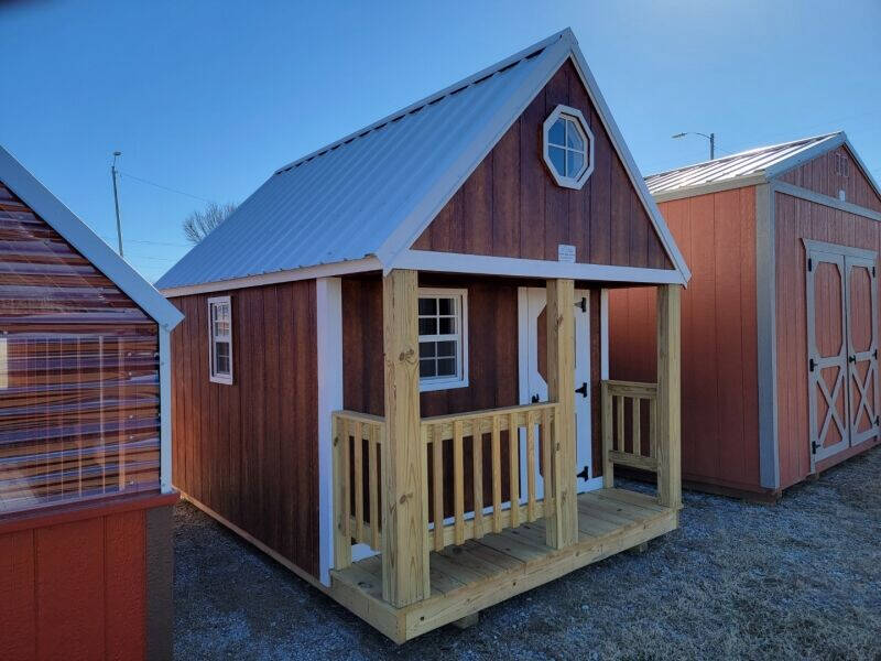 2023 Burnett Affordable Buildings 8x12 Playhouse for sale at Lakeside Auto RV & Outdoors in Cleveland OK