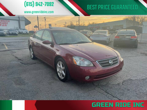 2003 Nissan Altima for sale at Green Ride Inc in Nashville TN