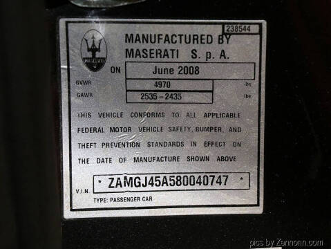 2008 Maserati GranTurismo